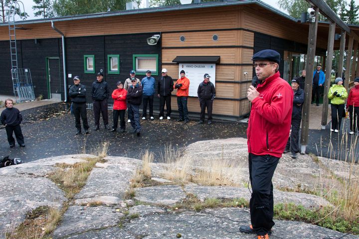IMG_6765.jpg - Ottelu aloitettiin lauantaiaamuna infolla, jonka piti Kimmo Pennanen.